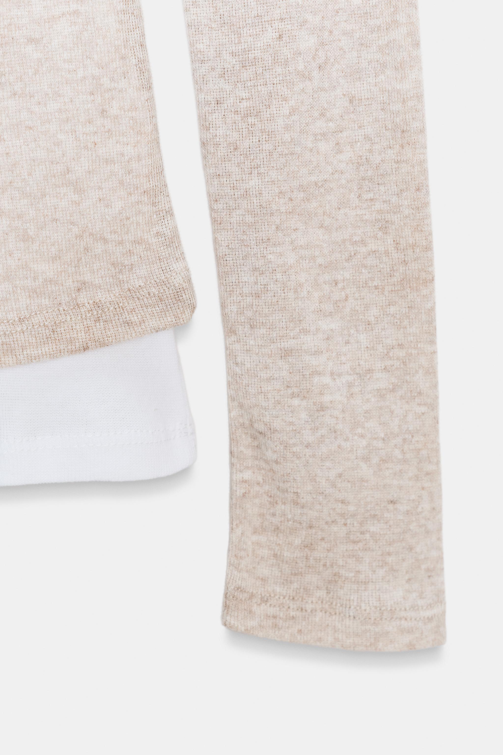 ASYMMETRIC LAYERED EFFECT T-SHIRT